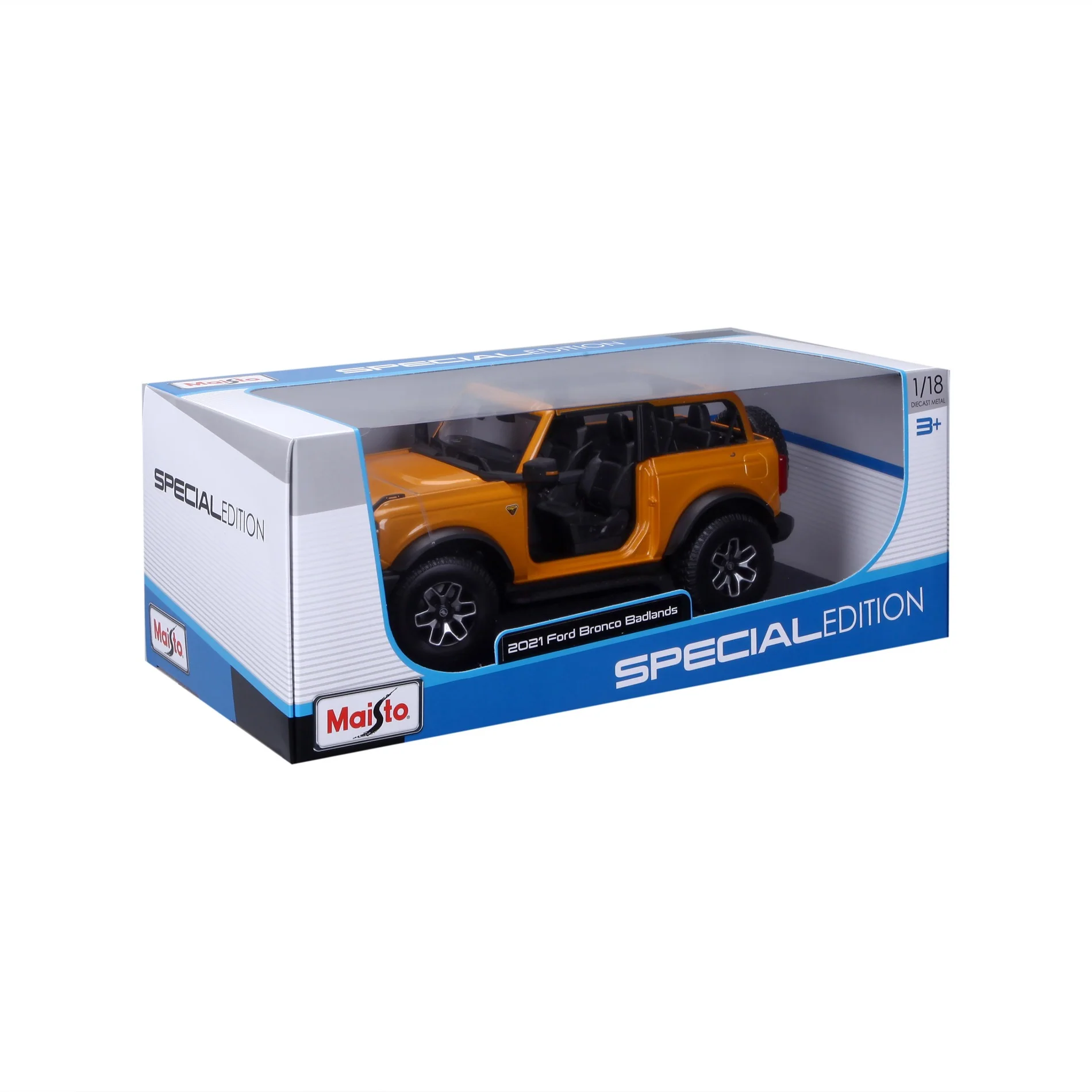 31457 Bburago Maisto - Ford Bronco Badlands 2021 (no door), arancione - immagine 3