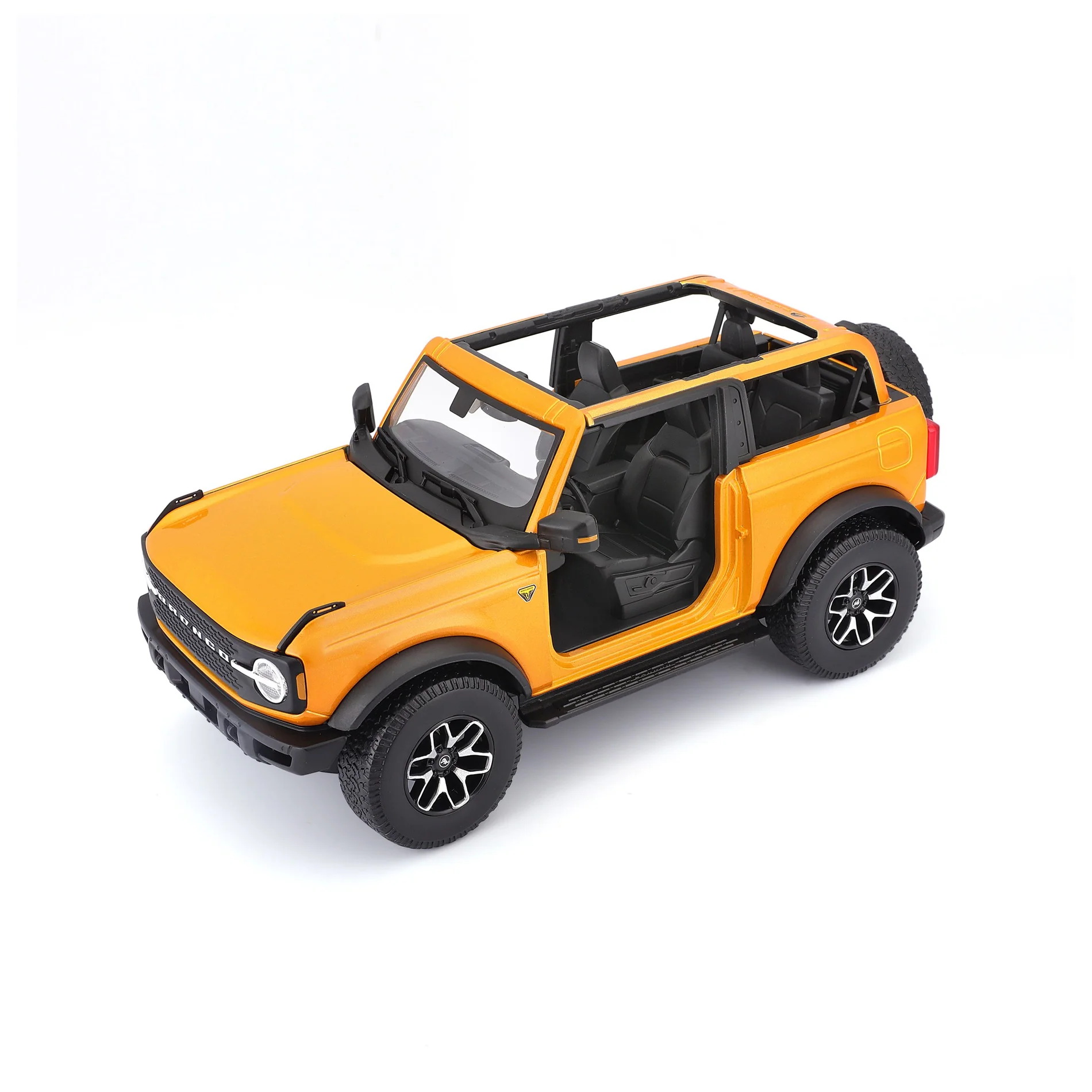 31457 Bburago Maisto - Ford Bronco Badlands 2021 (no door), arancione - immagine 9