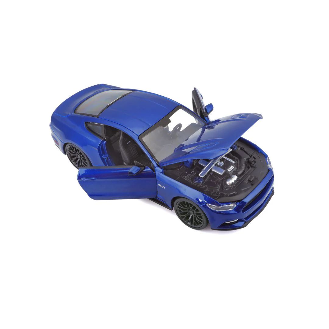 31508 Bburago Maisto - Ford Mustang GT (2015), blu - Scala 1:24 - immagine 5