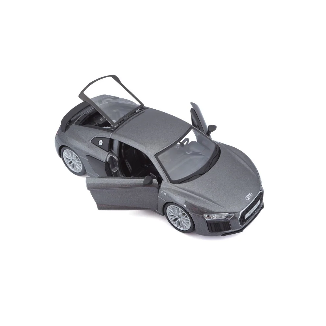 10- 31513 Bburago Maisto - Audi R8 V10 Plus, grigia - Scala 1:24 - immagine 5