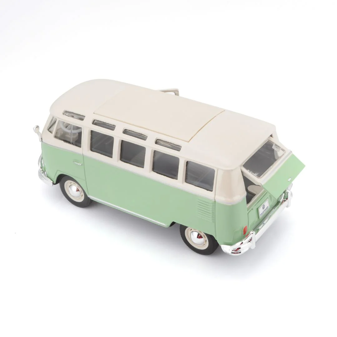 10-31956 Bburago Maisto - Volkswagen Van "Samba", verde - Scala 1:25 - immagine 6