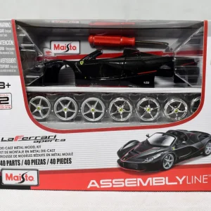 39133 Bburago - Model Kit - LaFerrari aperta, nera - Scala 1:24