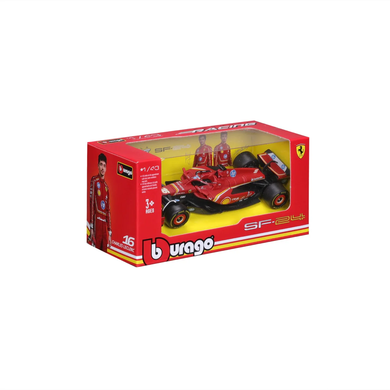 *18-36844L Bburago Formula Racing F1 Ferrari SF-24 #16 Leclerc - 1:43 - immagine 3