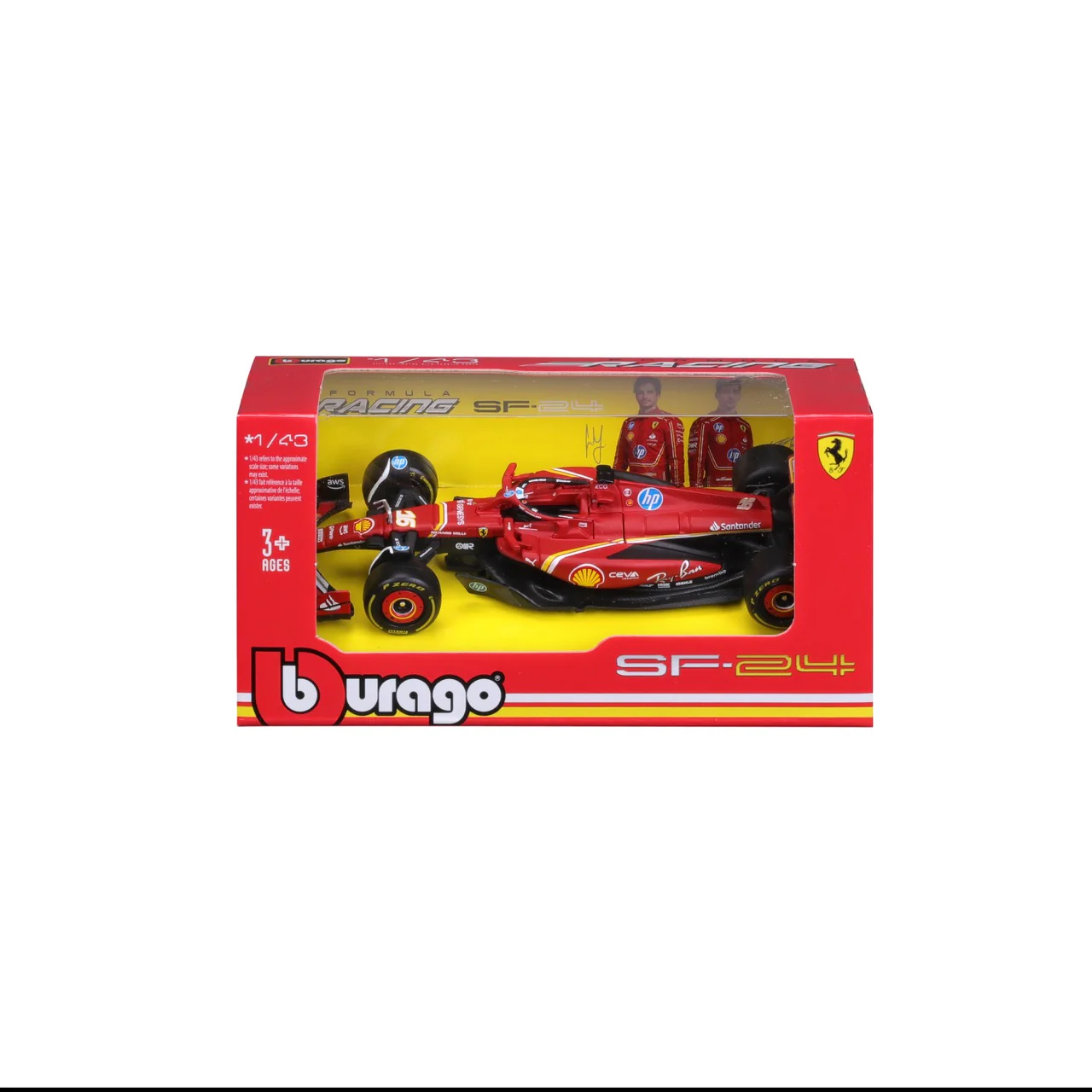 *18-36844L Bburago Formula Racing F1 Ferrari SF-24 #16 Leclerc - 1:43 - immagine 4