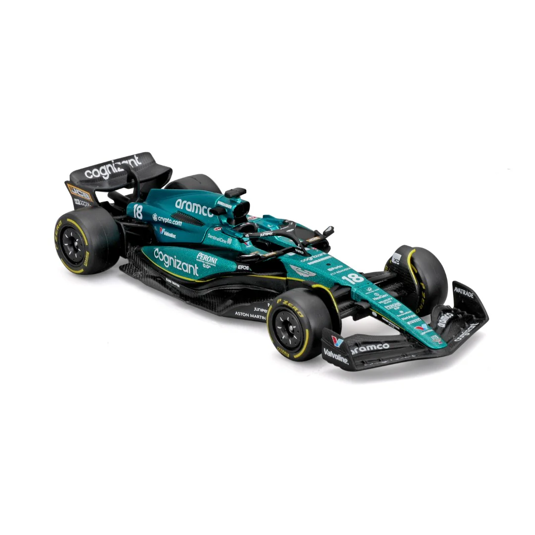 18-38190S Bburago Race F1 Aston Martin AMR23 #18 Stroll 1:43 - immagine 8