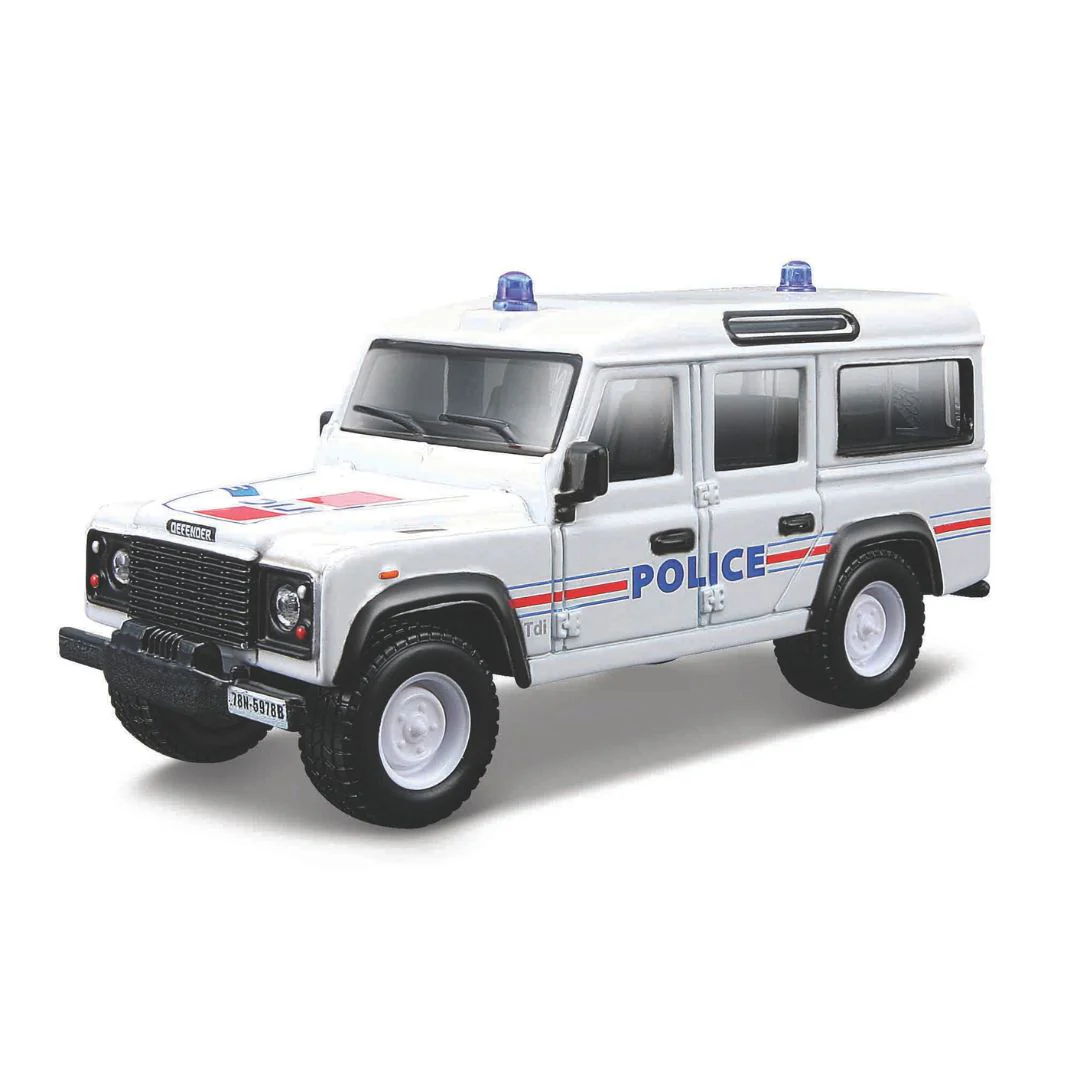 18-32003 Bburago - Land Rover Defender 110 - Vigili del fuoco o Polizia 1:47 - immagine 2