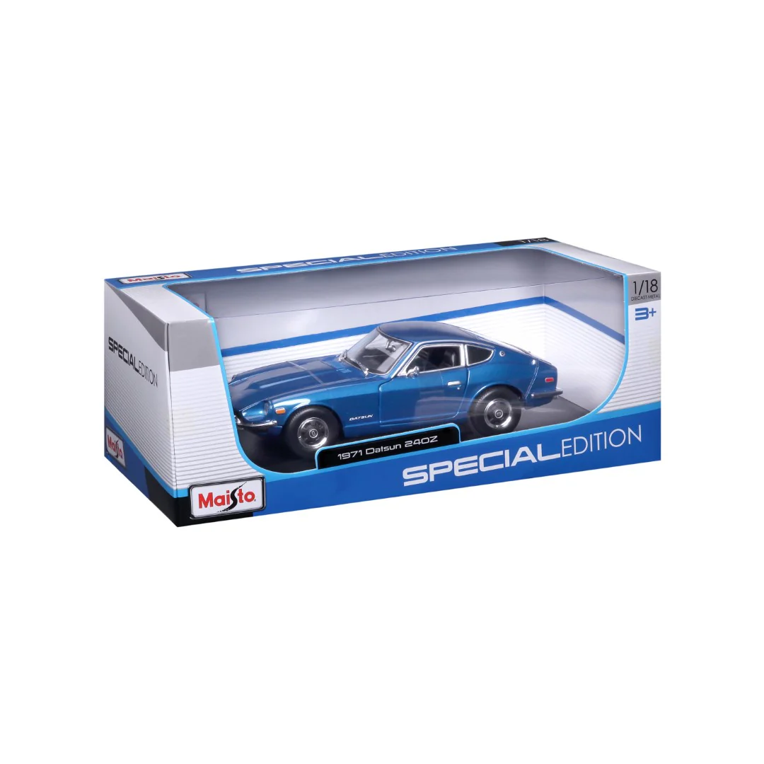 31170 BU Bburago Maisto - Datsun 240Z (1971), blu - Scala 1:18 - immagine 3
