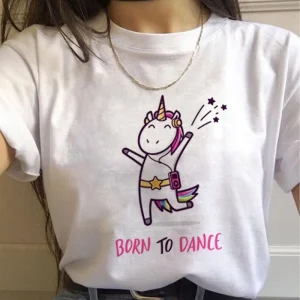 Maglietta Unicorno Donna Danzante