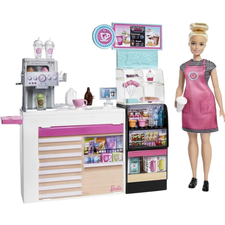 Barbie Caffetteria con Bambola Curvy e 20+ Accessori - immagine 2