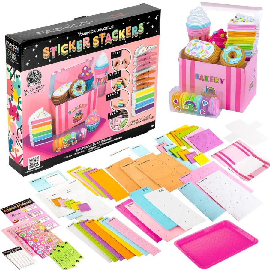 Fashion Angels – Set Adesivi 3D Bambini Pasticceria Creativa