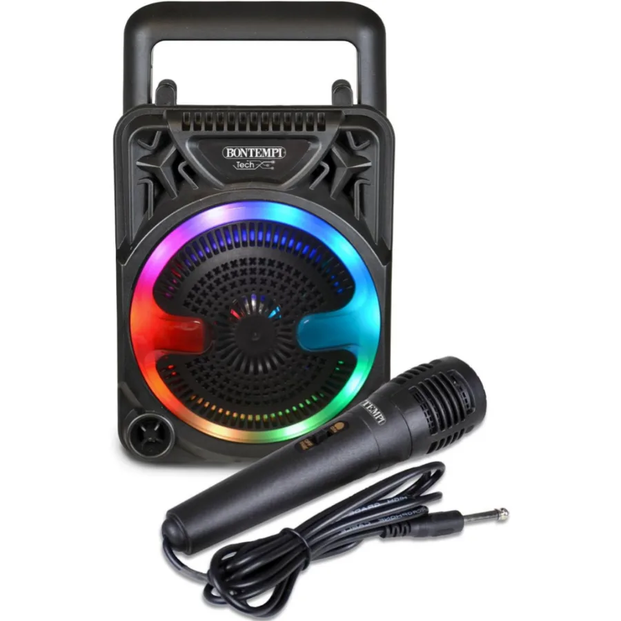 Mini Speaker Wireless con Microfono e Luci RGB – Bontempi