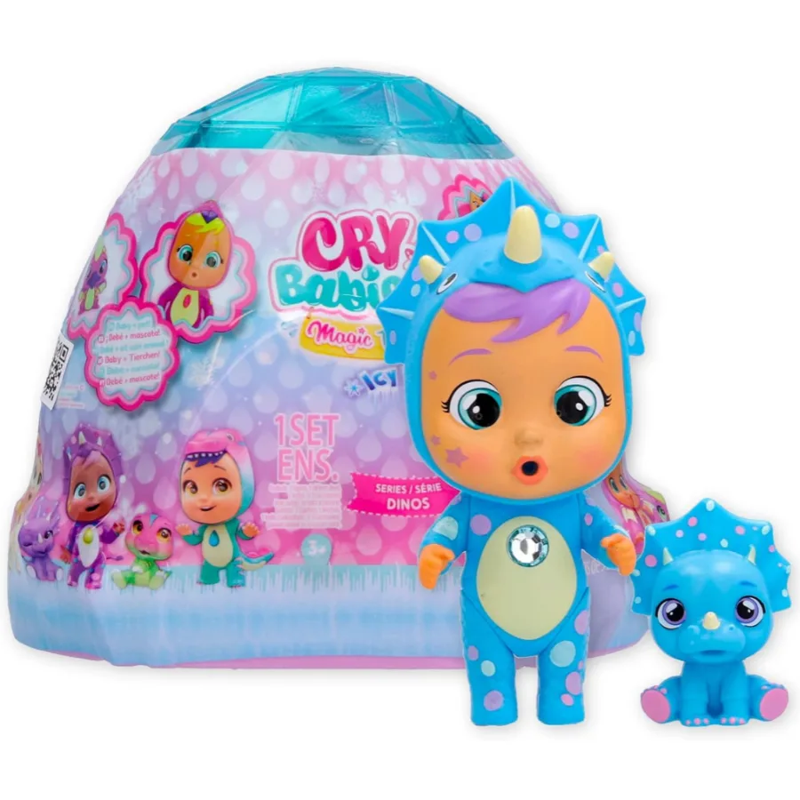 Cry Babies Icy World Dinos con Cucciolo e Sorprese - immagine 2
