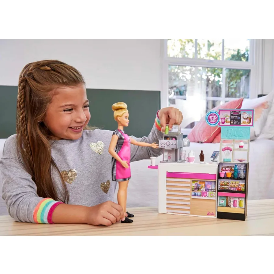 Barbie Caffetteria con Bambola Curvy e 20+ Accessori - immagine 6