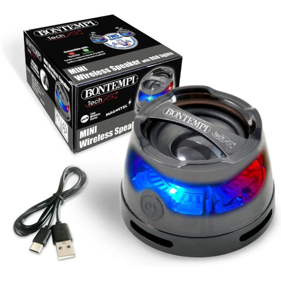 Mini Speaker Wireless con Luci e TWS – Bontempi