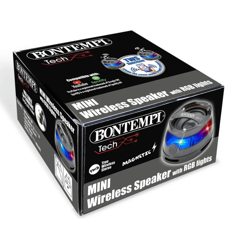 Mini Speaker Wireless con Luci e TWS – Bontempi - immagine 4