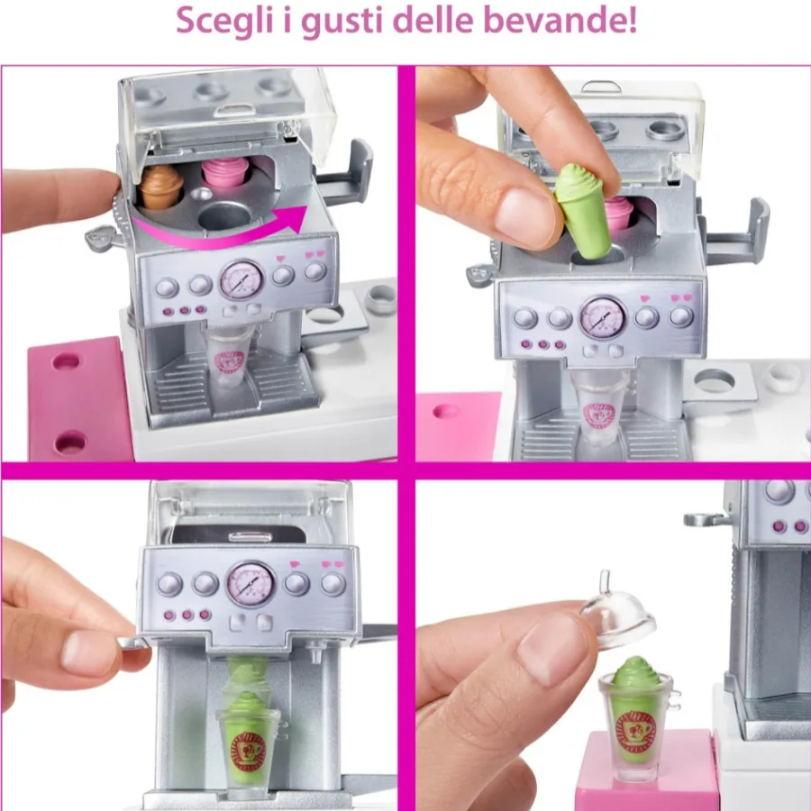 Barbie Caffetteria con Bambola Curvy e 20+ Accessori - immagine 4