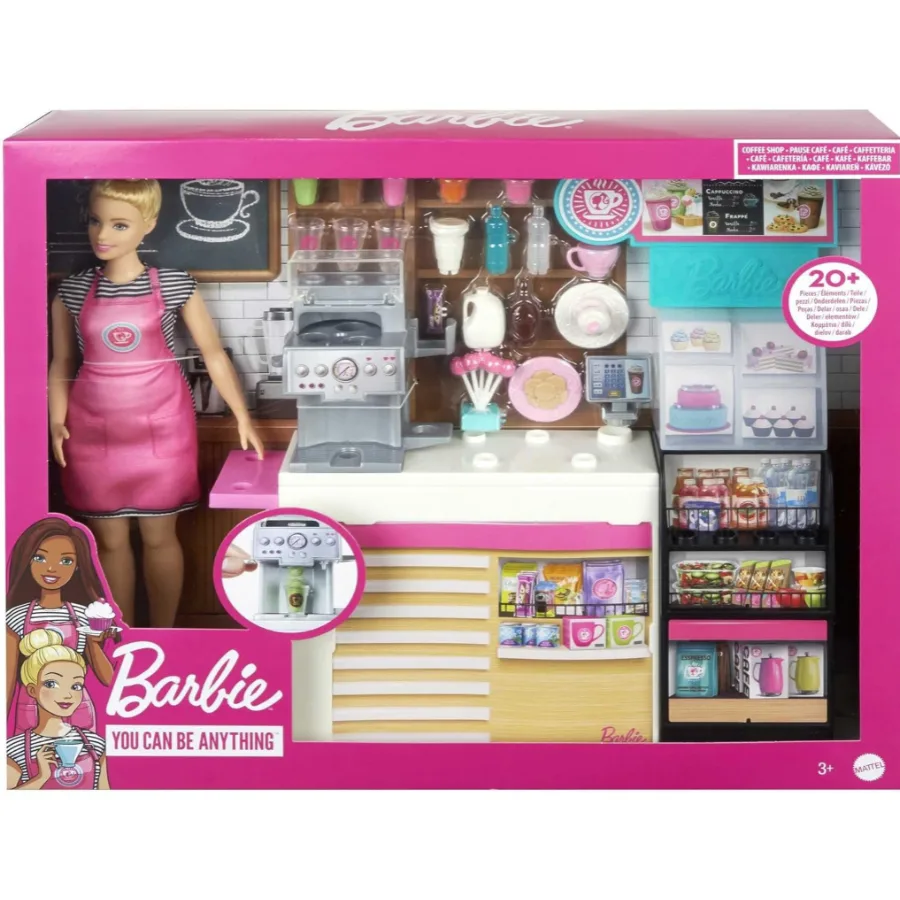 Barbie Caffetteria con Bambola Curvy e 20+ Accessori - immagine 3