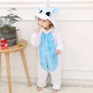 Pigiama Unicorno Blu e Bianca