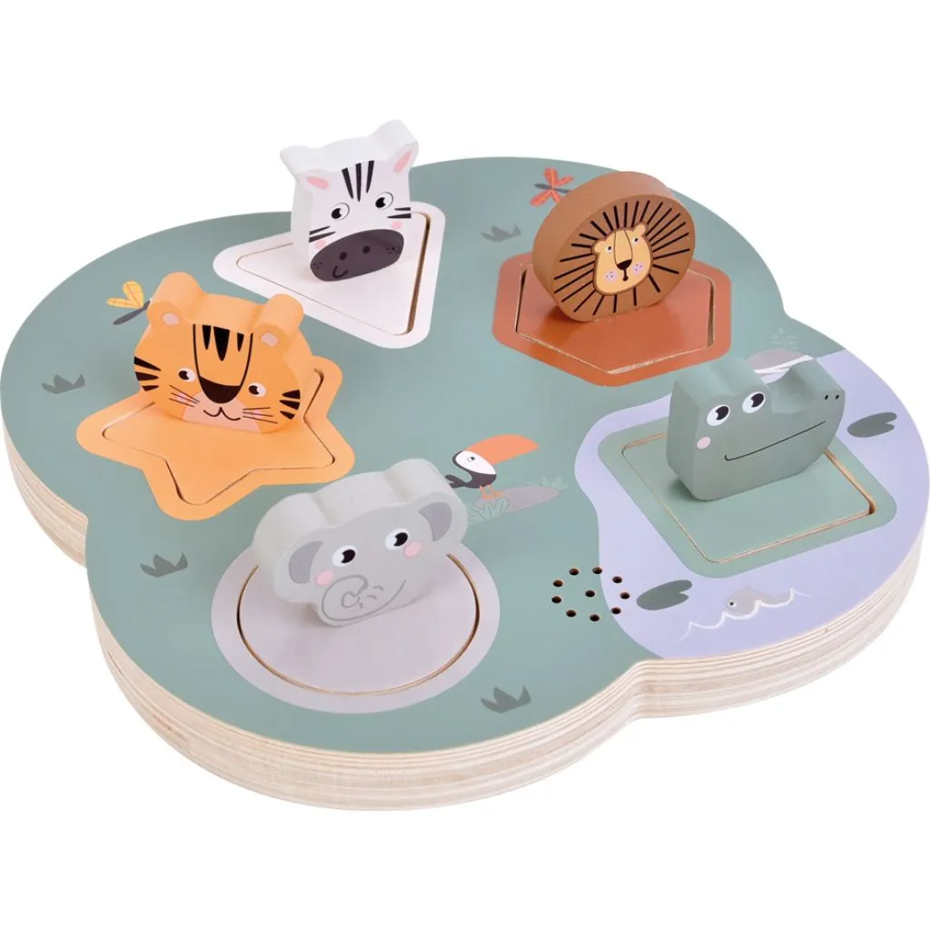 Puzzle per bambini piccoli – 3D e con versi animali Safari
