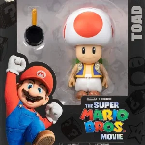 Super Mario Bros. Movie – Action figure Nintendo di Toad 13 cm | 16cm x 19cm x 9cm