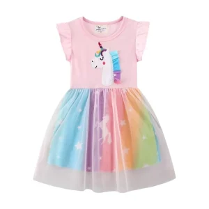 Vestito Unicorno Bambina Multicolore